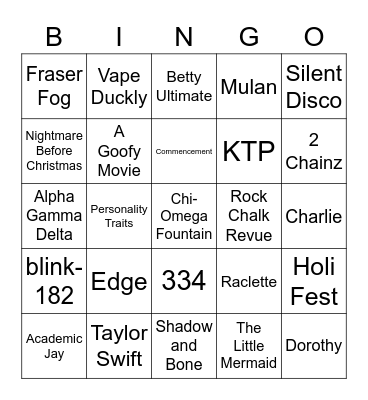 Bingo Card
