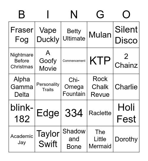 Bingo Card