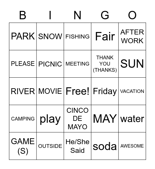 OVERHEARD IN CONVERSATION Bingo Card
