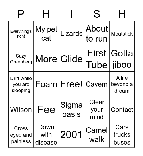 Casey’s Hollywood Bingo 2023 Bingo Card
