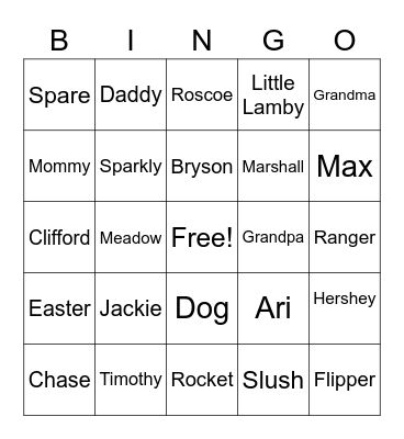 Midwestern Jackies Bingo Card