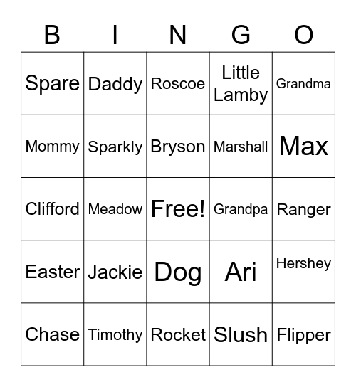 Midwestern Jackies Bingo Card