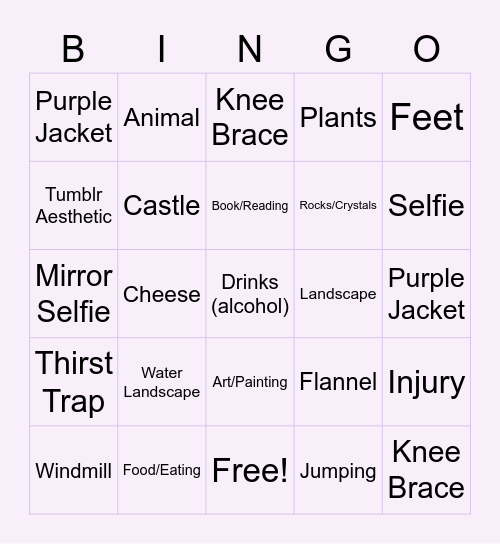 Hannah's in Amsterdam! Bingo Card