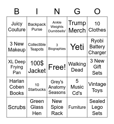 Micheline Bingo Card