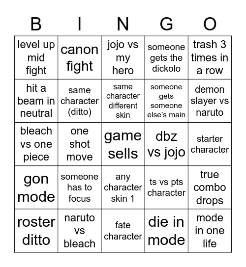 aba ps Bingo Card