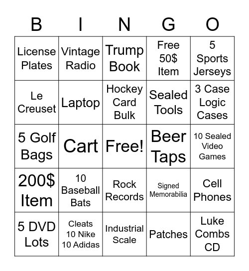 Michel Bingo Card