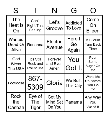 OUTLAW Bingo Card