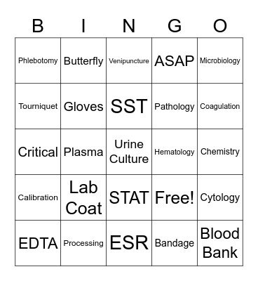 Lab Week 2023 Bingo Card