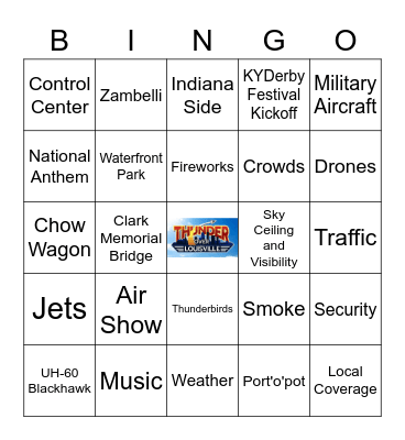 Thunder over Louisville BINGO Card