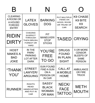 OP LIVE Bingo Card