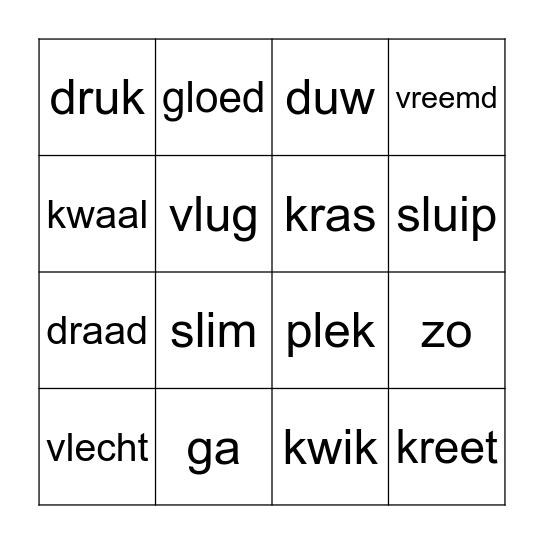 Thema 7 W2 Bingo Card