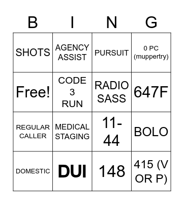 RODEO BINGO Card