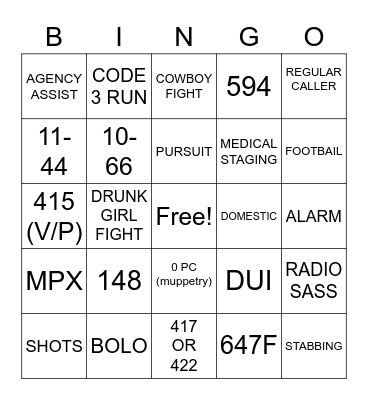 RODEO BINGO Card