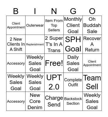 Garin Bingo Card