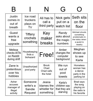 Ramada Bingo Card