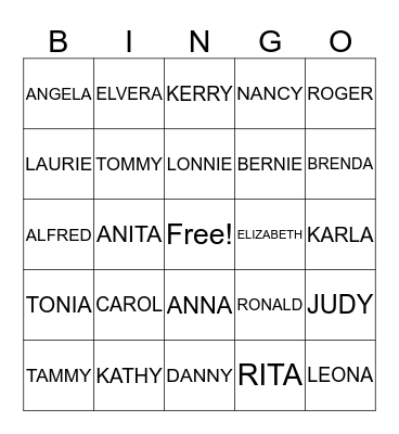 NICHOLS FAMILY REUNION Bingo Card