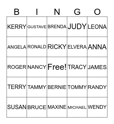 NICHOLS FAMILY REUNION Bingo Card