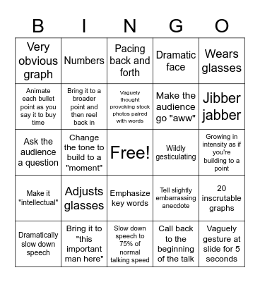 I sound smart Bingo Card