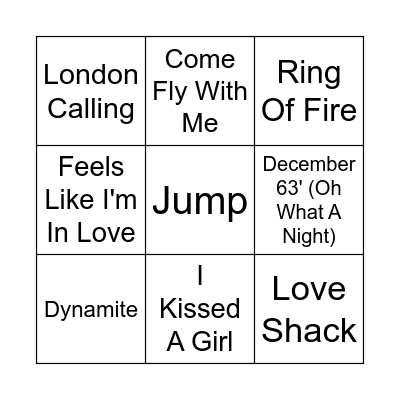 Pick N Mix Bingo Card