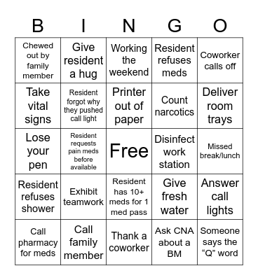 Happy Nurse's Week! Bingo Card