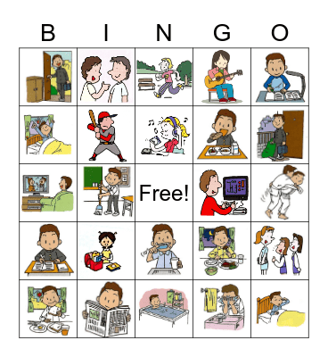 My Day Bingo Card
