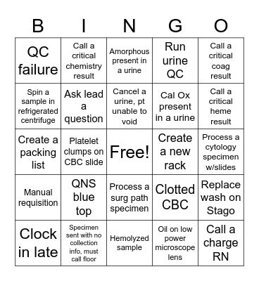 LAB WEEK BINGO 2023 Bingo Card