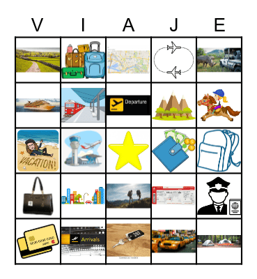 VIAJE Bingo Card
