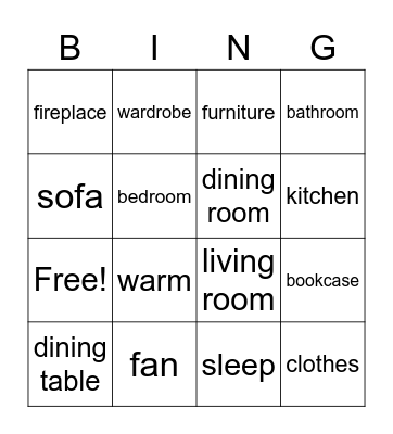 Flying Start 3 and 4 Bingo Card
