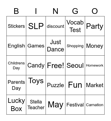 SLP Market Day Bingo Card