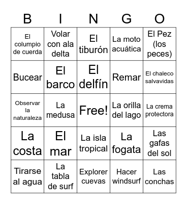 Unit 3 Vocab 2 Bingo Card