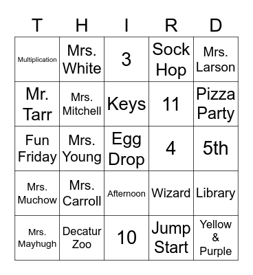 Welcome to Wenz Bingo Card