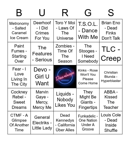 VB W19 G1 Bingo Card