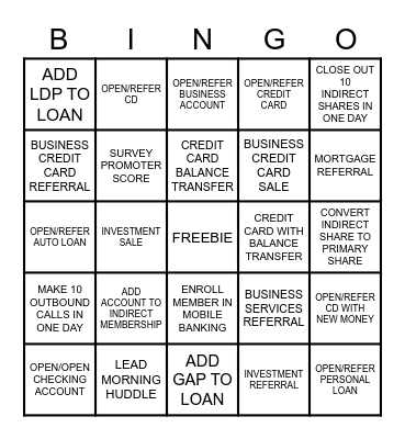 WE LIKE TO BINGO! Bingo Card