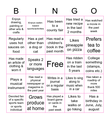 Ed-Team Bingo Card