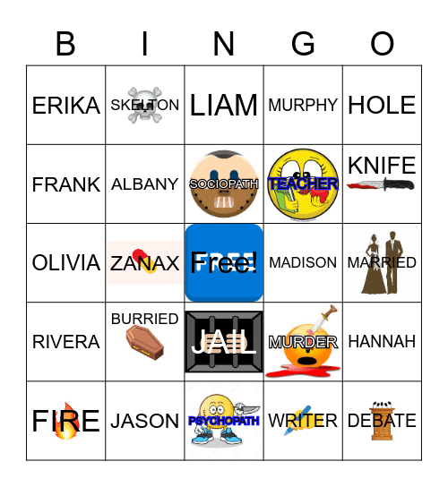 THE PERFECT SON Bingo Card