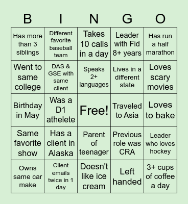 TS Central West Bingo! Bingo Card