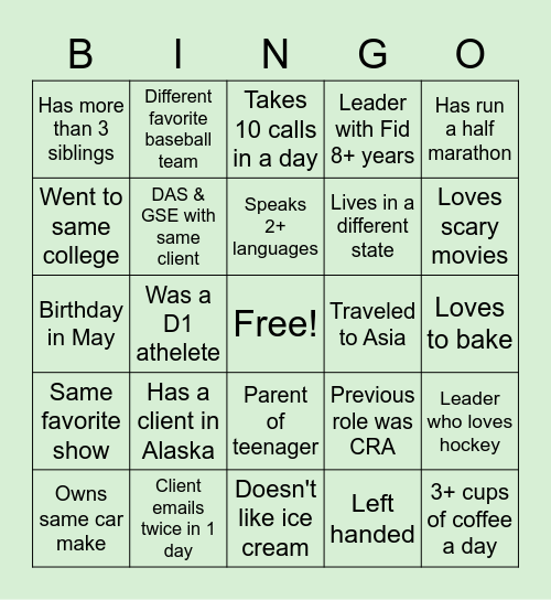 TS Central West Bingo! Bingo Card