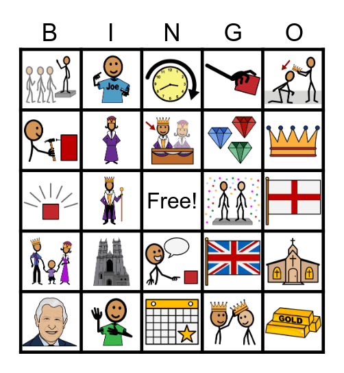 Coronation of King Charles III Bingo Card