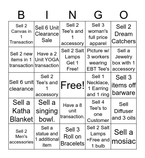Bingo Card