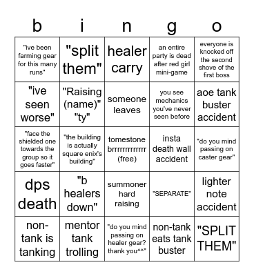 THE TOWER AT PARADIGMS Bingo Card