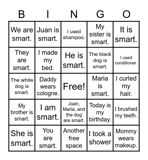 Unit 5 Lessons Bingo Card