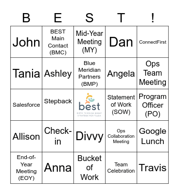 BEST Buzzwords Bingo Card
