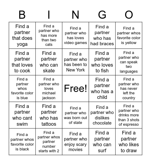 #5745 Bingo Card