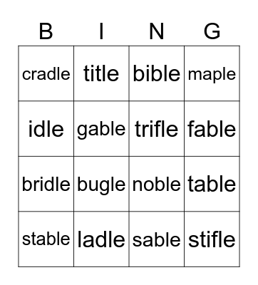 Constant - le Bingo Card