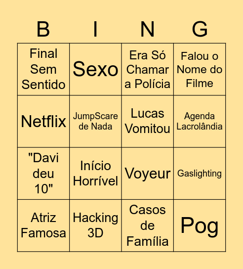 Bingo Sexta Abençoada Bingo Card
