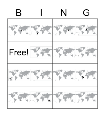 Geo Pwr 2-4 Bingo Card