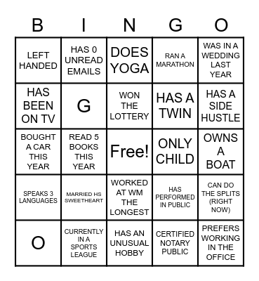 FMS BINGO Card