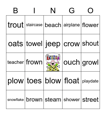 Vowel Team Bingo! Bingo Card