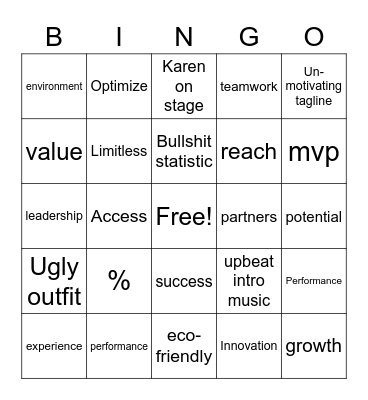 Aruba 2023 Bingo Card