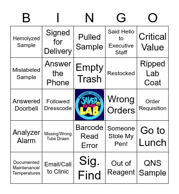 Lab Week 2023 Bingo Card